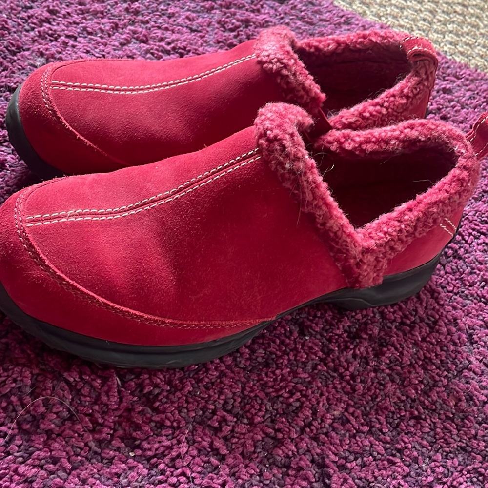 Lands’ End Red Clogs